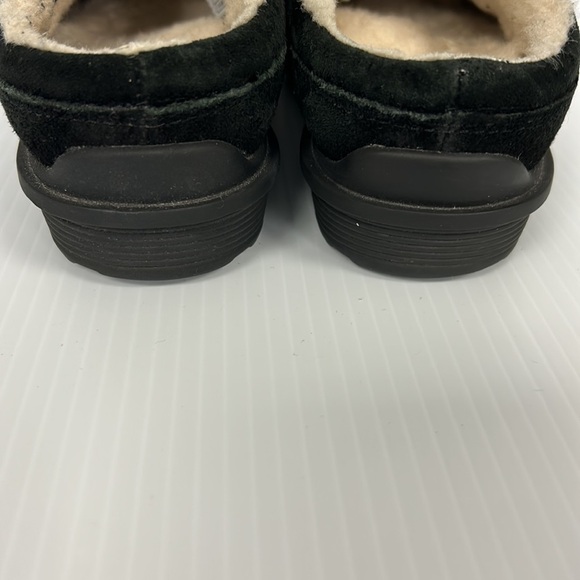 UGG Australia Shoreham Clog Women’s 7 Black Suede Sheepskin‎ Slipper Shoe Mule - Picture 5 of 6